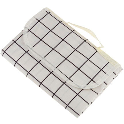 TG64613 Picknickdecke Picknick Strandmatte wasserdicht 150x150 weiß