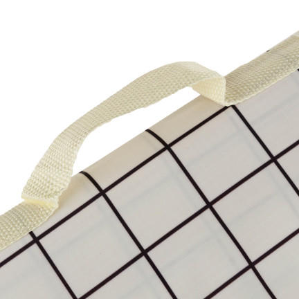 TG64613 Picknickdecke Picknick Strandmatte wasserdicht 150x150 weiß