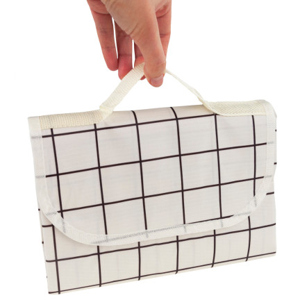 TG64613 Picknickdecke Picknick Strandmatte wasserdicht 150x150 weiß