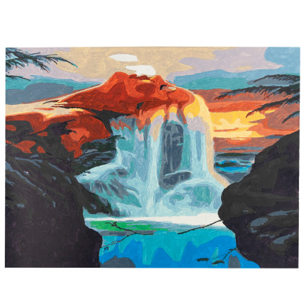 TG64616-4 ZADNÍ OBRAZ BEZ RÁMU 30x40 MYTICKÁ VODOROVNÁ DESKA