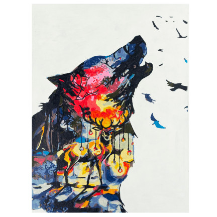 Bottom picture ohne rahmen 30x40 wolf