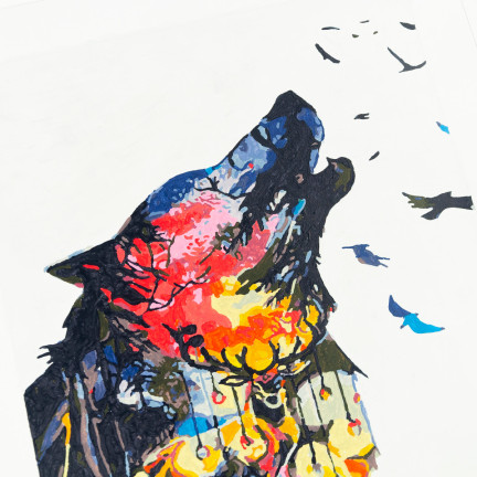 Bottom picture ohne rahmen 30x40 wolf