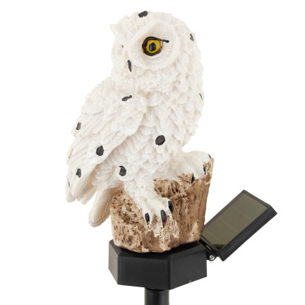 TG64621 Decorative Solar LED Owl Lamp with Twilight Sensor