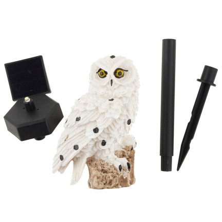 TG64621 Decorative Solar LED Owl Lamp with Twilight Sensor