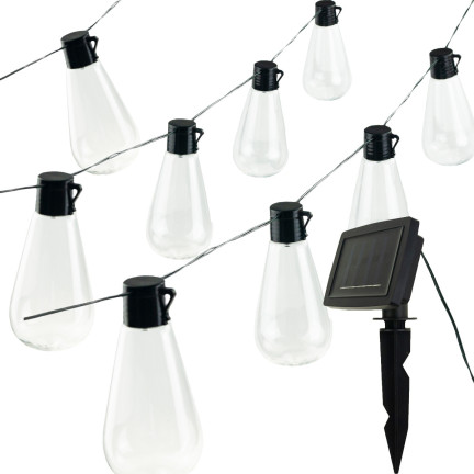 Solar girlande LED garten kette loft dekorative solarpanel