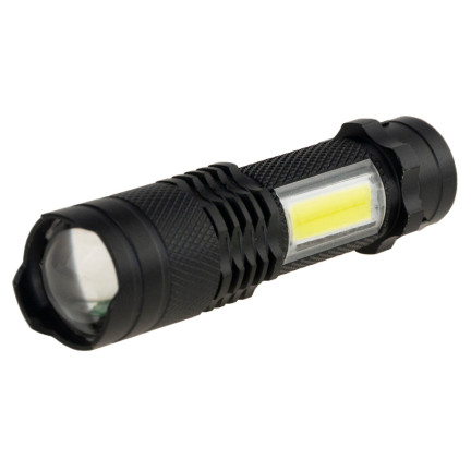 Tactical LED zoom cree dioda q5 taschenlampe mit USB + tasche
