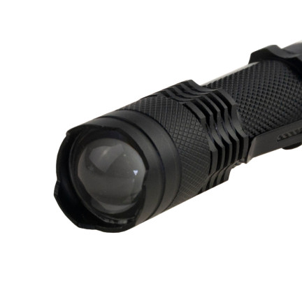 Tactical LED zoom cree dioda q5 taschenlampe mit USB + tasche