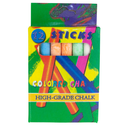 TG64655 SCHULTAFELKREIDE 12TLG. FARBENFROHES SCHREIBFARBEN-SET