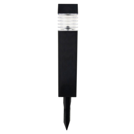 TG64670 - Set of 4 Solar LED Garden Stake Lights, Black, 39 cm