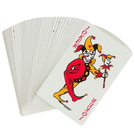 TG64679 POKER SPIELKARTEN DECK VON BESCHICHTETEN KARTEN SET VON 54 PCS. TRADITIONELL