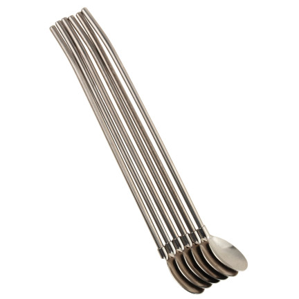 TG56226 METALLLÖFFEL LANGE SCHLUCKER FÜR KAFFEE UND GETRÄNKE LATTE VERDIENT