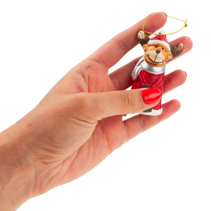 TG65964 CETKA VÁNOČNÍ CETKA PŘÍVĚSEK SANTA CLAUS, SNĚHULÁK, ANDĚL, SOB