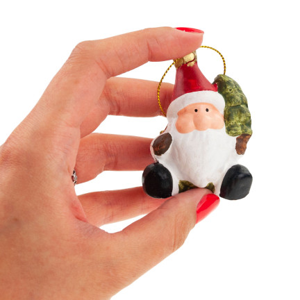 TG65964 CETKA VÁNOČNÍ CETKA PŘÍVĚSEK SANTA CLAUS, SNĚHULÁK, ANDĚL, SOB