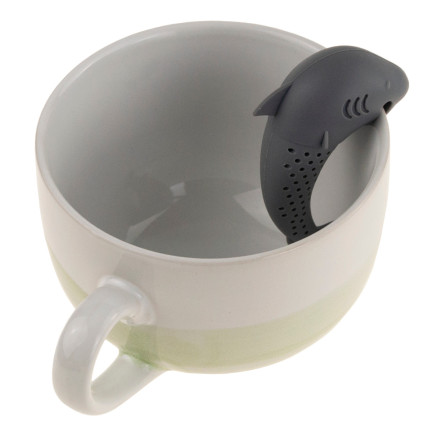 TG66026 HAIFISCH-KRÄUTERTEE-BRÜHER SILIKON-SIEB