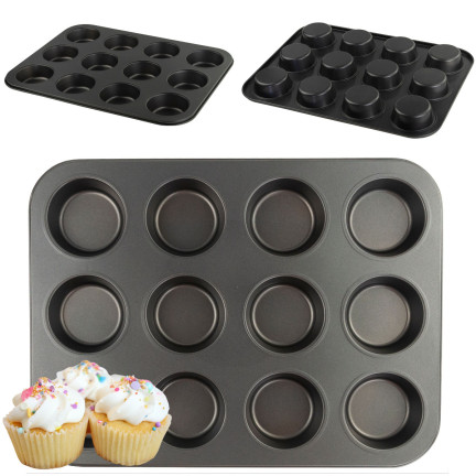 TG66027 MUFFIN BLACHA BAKER FÜR 12 antihaftbeschichtete Cupcakes