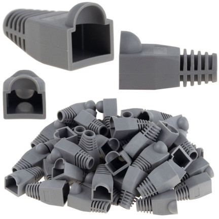 TG66225 KRYT SÍŤOVÉ ZÁSTRČKY RJ45 RJ-45 50KS SADA GUMOVÝCH CHRÁNIČŮ S PŘEKRYTÍM