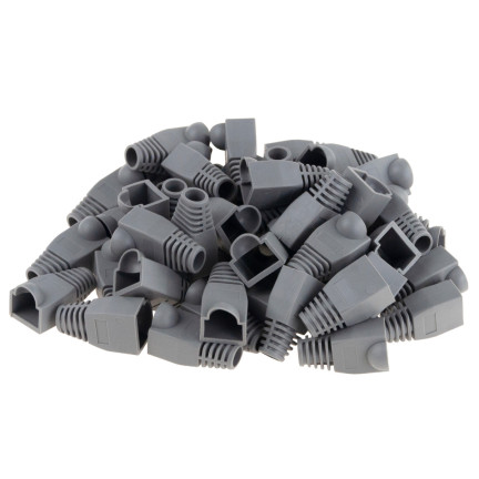 TG66225 KRYT SÍŤOVÉ ZÁSTRČKY RJ45 RJ-45 50KS SADA GUMOVÝCH CHRÁNIČŮ S PŘEKRYTÍM