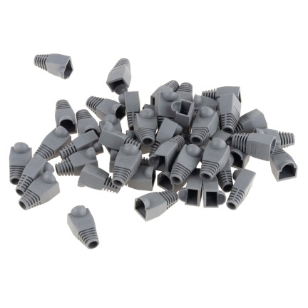 TG66225 KRYT SÍŤOVÉ ZÁSTRČKY RJ45 RJ-45 50KS SADA GUMOVÝCH CHRÁNIČŮ S PŘEKRYTÍM