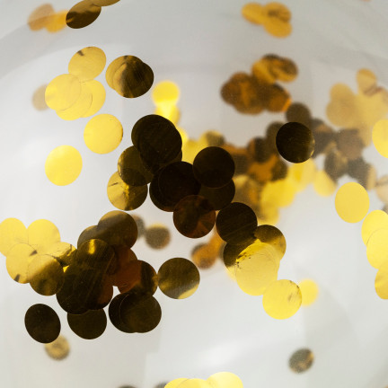 TG66228 BALLON GIRLANDA 120SZT GOLDEN CONFETTI SCHWARZ 5m BIRTHDAY BRIDAL MARRIAGE