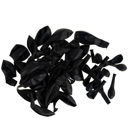 TG66228 BALLON GIRLANDA 120SZT GOLDEN CONFETTI SCHWARZ 5m BIRTHDAY BRIDAL MARRIAGE