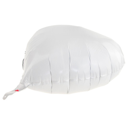 TG66235-1 FOLIENBALLON HERZ WEISS FÜR HELIUM VALENTINSTAG