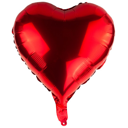 TG66235-2 FOLIE HERZ ROT HELIUMBALLON