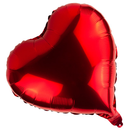 TG66235-2 FOLIE HERZ ROT HELIUMBALLON