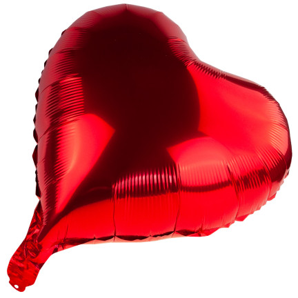TG66235-2 FOLIE HERZ ROT HELIUMBALLON
