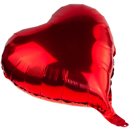 TG66235-2 FOLIE HERZ ROT HELIUMBALLON