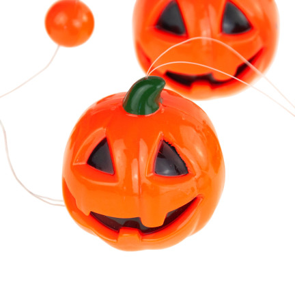 TG66285 HALLOWEEN GIRLANDE LED KETTE KÜRBIS LEUCHTET 5PCS