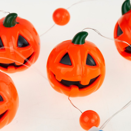 TG66285 HALLOWEEN GIRLANDE LED KETTE KÜRBIS LEUCHTET 5PCS