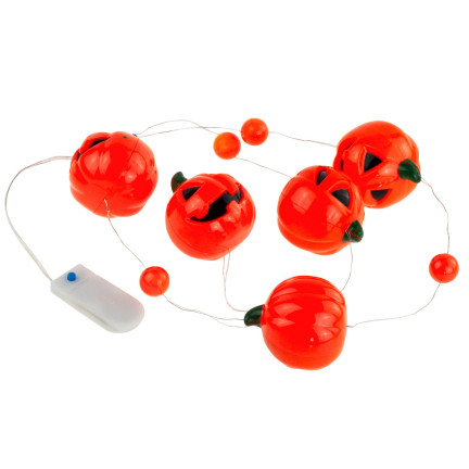 TG66285 HALLOWEEN GIRLANDE LED KETTE KÜRBIS LEUCHTET 5PCS