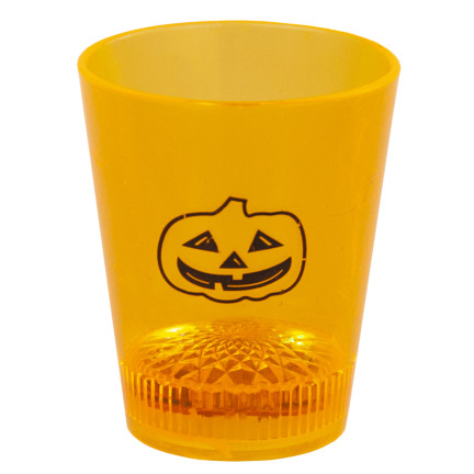TG66287 HALLOWEEN GLAS LEUCHTENDE LED SCHÄDEL KÜRBIS