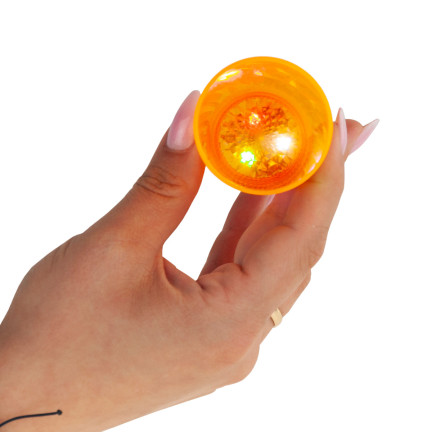 TG66287 HALLOWEEN GLAS LEUCHTENDE LED SCHÄDEL KÜRBIS