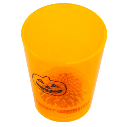TG66287 HALLOWEEN GLAS LEUCHTENDE LED SCHÄDEL KÜRBIS