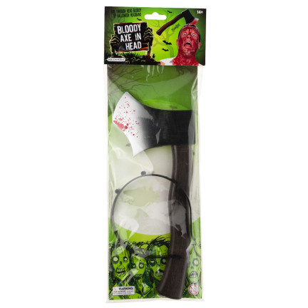 TG66292 PÁSKA NA RUKU S KRVAVOU SEKEROU HALLOWEENSKÝ KOSTÝM