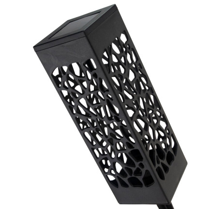 TG66760 Openwork LED Solar Garden Lamp, Stake-Type Lantern