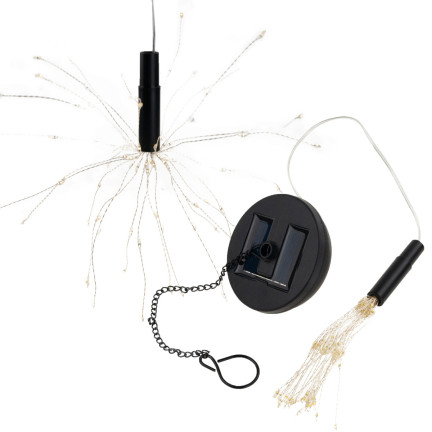 TG66764 SOLÁRNÍ DMYCHADLO LAMPA OHŇOSTROJE ZAHRADA 90 VEDL SOLÁRNÍ STROM SVĚTLA