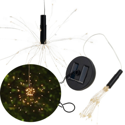 TG66764 SOLÁRNÍ DMYCHADLO LAMPA OHŇOSTROJE ZAHRADA 90 VEDL SOLÁRNÍ STROM SVĚTLA