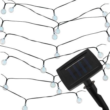 TG71398-2 SOLARLAMPE GIRLAND 20LED 5M GARTENLAMPE FÜR BALKON string KALTES LICHT