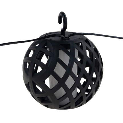 TG66782 Solar Light, Garden Torch Lights, Loft-Style String Lights for Patios and Balconies