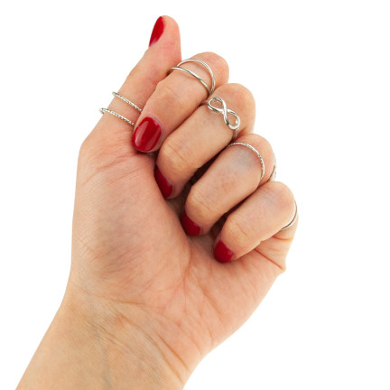 TG66797 RINGE SILBER RINGE SET