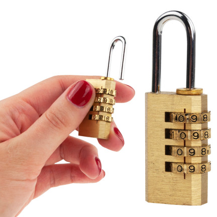 TG66802 FALL RIEGEL CODE 4-STELLIGE MESSING VORHÄNGESCHLOSS FÜR RUCKSACK GEPÄCK