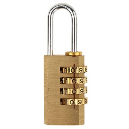 TG66802 FALL RIEGEL CODE 4-STELLIGE MESSING VORHÄNGESCHLOSS FÜR RUCKSACK GEPÄCK
