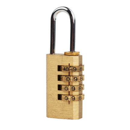 TG66802 FALL RIEGEL CODE 4-STELLIGE MESSING VORHÄNGESCHLOSS FÜR RUCKSACK GEPÄCK