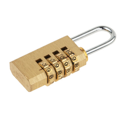 TG66802 FALL RIEGEL CODE 4-STELLIGE MESSING VORHÄNGESCHLOSS FÜR RUCKSACK GEPÄCK