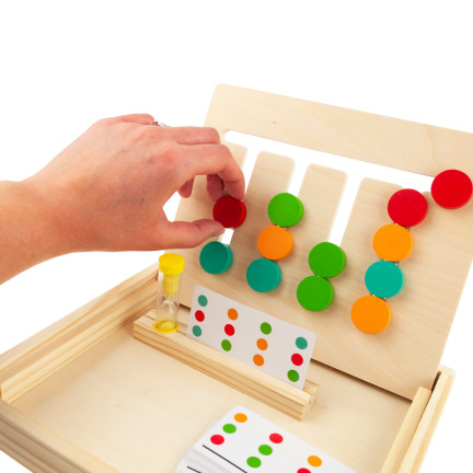 TG67008 HOLZ SORTIERER LERNEN FARBEN FORMEN SPIEL