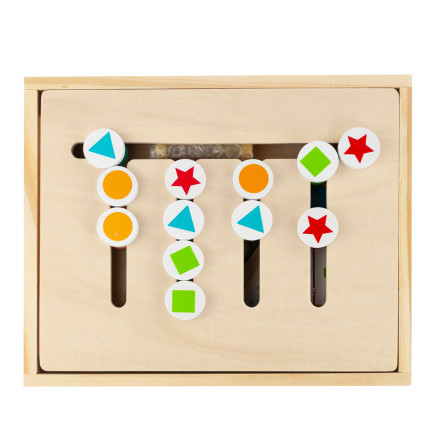 TG67008 HOLZ SORTIERER LERNEN FARBEN FORMEN SPIEL