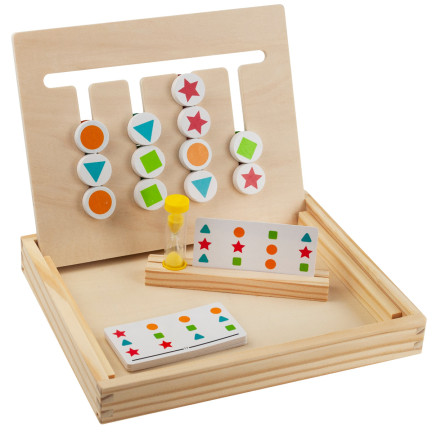 TG67008 HOLZ SORTIERER LERNEN FARBEN FORMEN SPIEL