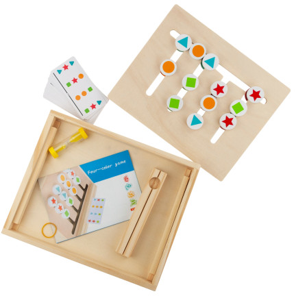 TG67008 HOLZ SORTIERER LERNEN FARBEN FORMEN SPIEL